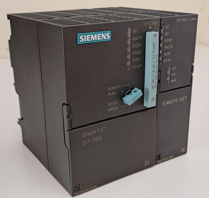 Siemens Simatic S7-300 CPU313 met CP 343-1 Lean Module, Hobby en Vrije tijd, Elektronica-componenten, Gebruikt, Ophalen of Verzenden