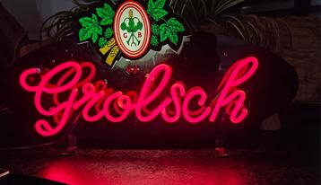 RODE GROLSCH NEONVERLICHTING VOOR MANCAVE KROEG OF BAR  beschikbaar voor biedingen