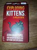 Exploding Kittens 2-speler editie, Hobby en Vrije tijd, Een of twee spelers, Ophalen of Verzenden, Nieuw, Exploding Kittens