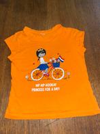 Oranje t-shirt mt 98-104 Koningsdag, Meisje, Ophalen of Verzenden, Zo goed als nieuw, Shirt of Longsleeve