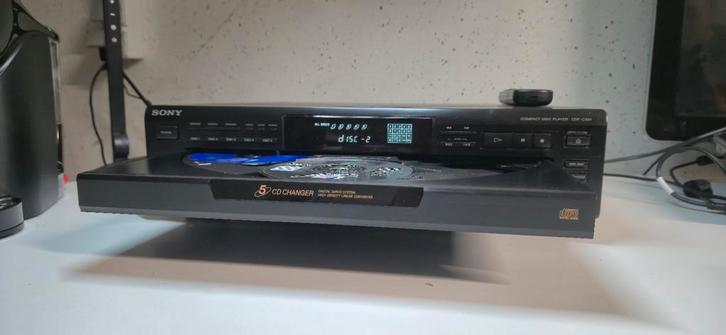 Sony CDP-C661 5 cd wisselaar met originele afstandbediening, Audio, Tv en Foto, Cd-spelers, Zo goed als nieuw, Sony, Wisselaar