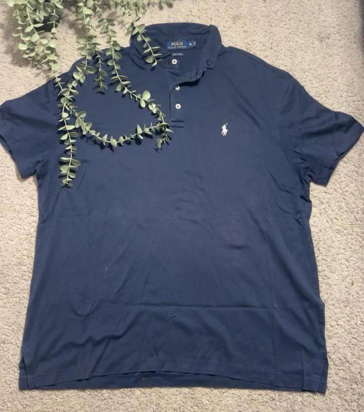 Ralph Lauren polo, Kleding | Heren, Polo's, Gedragen, Maat 56/58 (XL), Blauw, Ophalen of Verzenden