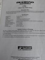 DIamond antenne zie foto's 18 februari, Telecommunicatie, Antennes en Masten, Ophalen, Gebruikt, Antenne