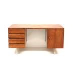 Vintage bureau palissander jaren '60 '70 retro design desk, Verzenden, Gebruikt