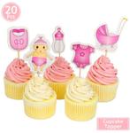 Diverse BABYSHOWER GEBOORTE decoraties meisjes vanaf € 2,95, Verzenden, Nieuw, Taarten of Cupcakes, Versiering