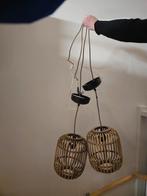 2x Freelicht hanglampen bamboe, Scandinavisch, Ophalen of Verzenden, Zo goed als nieuw, Minder dan 50 cm