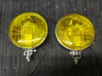 Vintage chome gele mistlampen, Auto-onderdelen, Verlichting, Ophalen of Verzenden, Gebruikt, Universele onderdelen