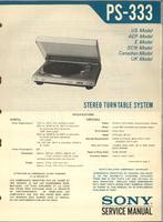 Sony, platenspeler turntable service manuals, Boeken, Ophalen of Verzenden, Gelezen