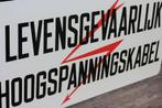 emaille bord levensgevaarlijk hoogspanningskabel, Ophalen