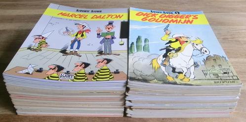 53 stripboeken uit de reeks van Lucky Luke, Boeken, Stripboeken, Gelezen, Meerdere stripboeken, Ophalen of Verzenden