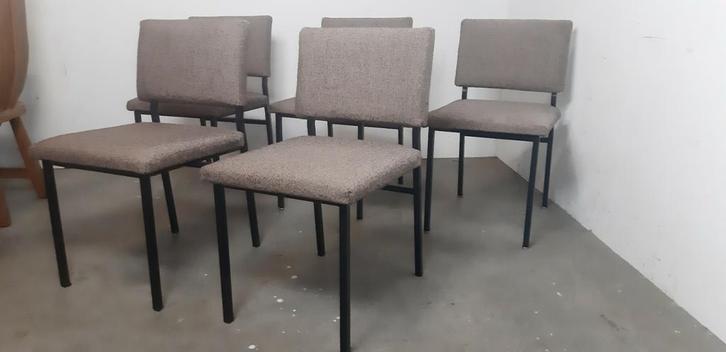 Set Martin Visser stoelen Spectrum SE 21, Huis en Inrichting, Stoelen, Gebruikt, Vijf, Zes of meer stoelen, Zwart, Ophalen