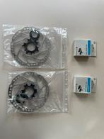Set remschijven en remblokken Shimano, Wiel, Racefiets, Ophalen of Verzenden, Zo goed als nieuw