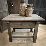 (Bijzet)tafel Driftwood Vierkant met 1 Lade, Landelijk Wonen, Vierkant, Nieuw, 75 cm of meer