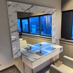 SPIEGEL KAPTAFEL MARMER WIT MAKE UP TAFEL MUA WHITE, Ophalen of Verzenden, Nieuw