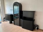 Zwarte kast, Ophalen, 250 tot 300 cm, Gebruikt, Overige houtsoorten