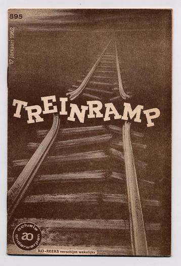 Treinramp Woerden 1962 - ramp ongeluk - J. Entken - NS beschikbaar voor biedingen