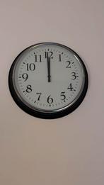 Ikea Bravur Wandklok - Zwart, 59 cm, Ophalen, Gebruikt, Analoog, Wandklok