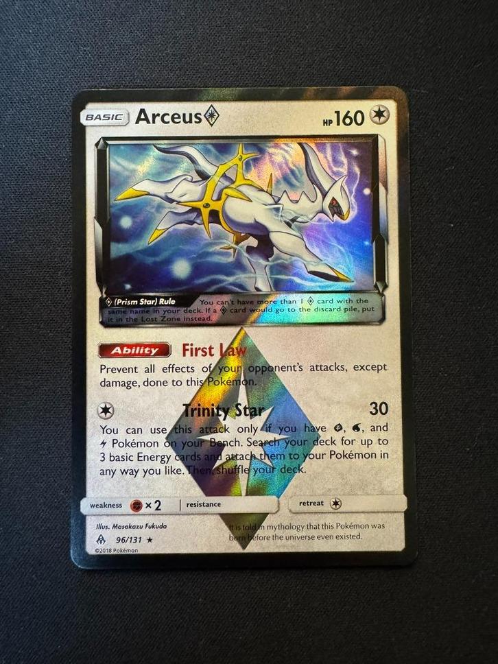 Arceus 96/131 - Forbidden Light, Hobby en Vrije tijd, Verzamelkaartspellen | Pokémon, Zo goed als nieuw, Losse kaart, Ophalen of Verzenden