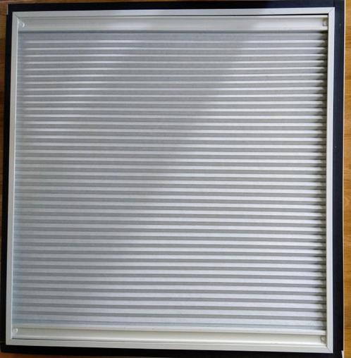 KeJe Plissé meerdere Alu RAL9016 Blauw wit (magnetisch), Huis en Inrichting, Stoffering | Gordijnen en Lamellen, Gebruikt, Minder dan 100 cm