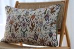 Exotic jacquard kussen, Ophalen of Verzenden, Nieuw, Groen, Rechthoekig