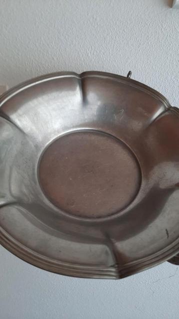 Antieke Tinnen Schaal - Tiel & Co Holland beschikbaar voor biedingen