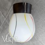 Vintage, midcentury, art deco plafondlamp lamp strepen, Huis en Inrichting, Lampen | Plafondlampen, Vintage, art deco, midcentury, mid century, retro