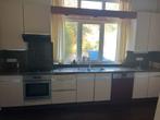 Complete keuken met granieten blad en inbouwapparatuur, Huis en Inrichting, Ophalen, Gebruikt, Graniet of Steen, Enkelwandige keuken