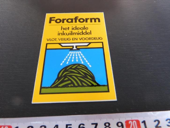 sticker foraform het ideale inkuilmiddel van barenbrug, Verzamelen, Stickers, Zo goed als nieuw, Bedrijf of Vereniging, Ophalen
