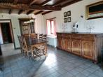 eetkamer in eik, Huis en Inrichting, Complete eetkamers, Ophalen, Zo goed als nieuw, Fermette stijl, 4 tot 6 stoelen
