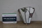 Vintage Glas-In-Lood Wandlamp van Honsel, Ophalen of Verzenden, Gebruikt, Glas