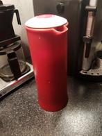 Tupperware Thermoskan 1 liter, Huis en Inrichting, Ophalen of Verzenden, Gebruikt, Rood, Beker of Kan