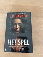 J.D.Barker- Het Spel, Boeken, Thrillers, Ophalen of Verzenden, Zo goed als nieuw, Nederland