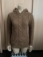 Zara gebreide knit wear sweater trui vest capuchon 36/38 S/M, Zara, Gedragen, Ophalen of Verzenden, Bruin