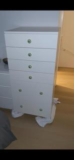 Te koop IKEA Smastad/Platsa 6 lades met groene knoppen, Huis en Inrichting, Kasten | Ladekasten, Ophalen, Overige materialen, Gebruikt