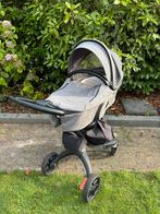 Stokke Xplory - antraciet - reiswieg en zitje, Gebruikt, Verstelbare duwstang, Ophalen, Kinderwagen