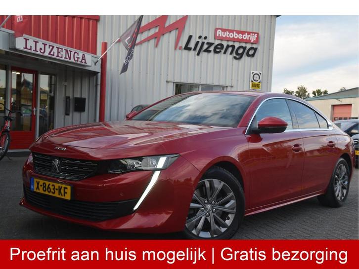 Peugeot 508 1.6 HYbrid Blue Lease Allure Carplay | Leer | LE, Auto's, Peugeot, Te koop, ABS, Achteruitrijcamera, Adaptive Cruise Control