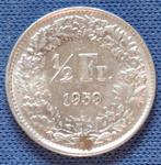 Zwitserland ½ franc 1959 Km 23, Verzenden, Overige landen, Losse munt, Zilver