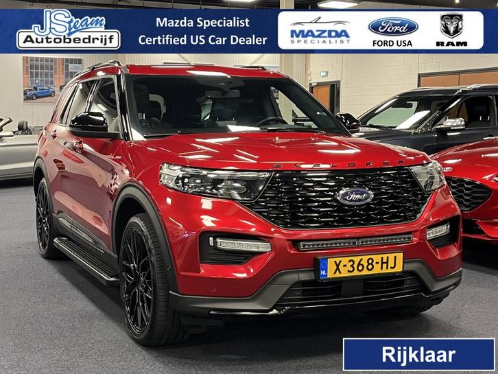 Ford Explorer 3.0 V6 EcoBoost PHEV ST-Line 457PK AWD | 7-Per, Auto's, Ford, Bedrijf, Te koop, Explorer, 360° camera, 4x4, ABS