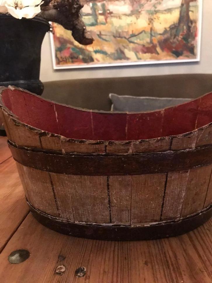 Volkskunst. Prachtige bak /  bakje / schaal., Antiek en Kunst, Curiosa en Brocante, Ophalen of Verzenden