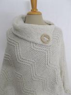 Mooie wol mix Portugese/folkore/outdoor beige poncho! L, Kleding | Dames, Truien en Vesten, Verzenden, Zo goed als nieuw, Maat 42/44 (L)