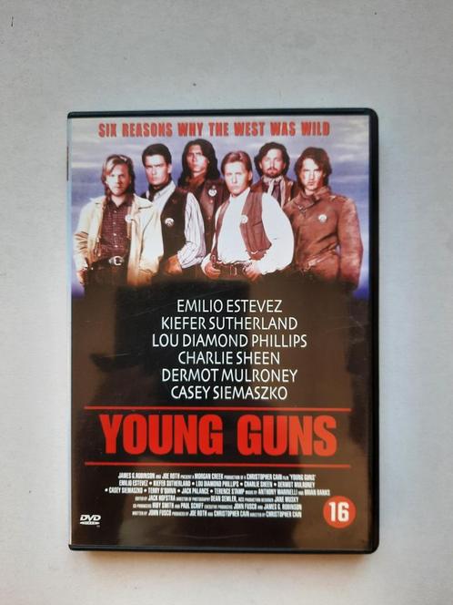 Young Guns (Western Emilio Estevez, Kiefer Sutherland) 1988, Cd's en Dvd's, Dvd's | Klassiekers, Zo goed als nieuw, Actie en Avontuur