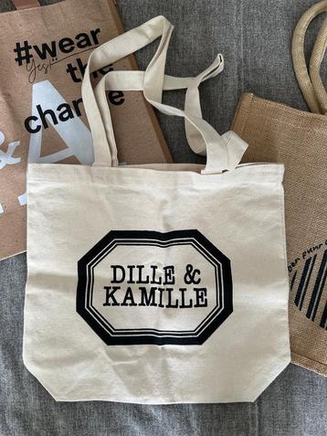 Dille en Kamille tas katoen linnen beschikbaar voor biedingen