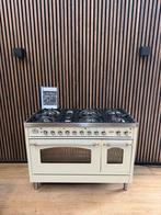 Mooie Crème Boretti Fornuis 120 cm 7-pits (Gratis bezorgen), 5258sh, Gebruikt, Ophalen of Verzenden, Energieklasse A of zuiniger