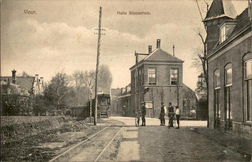 Veur Halte Stoomtram TOPKAART st 1915, Verzamelen, Ansichtkaarten | Nederland, Gelopen, Zuid-Holland, Voor 1920, Verzenden