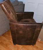 2X prachtige eetkamerstoelen met vielen van H&H, Huis en Inrichting, Stoelen, Ophalen, Zo goed als nieuw