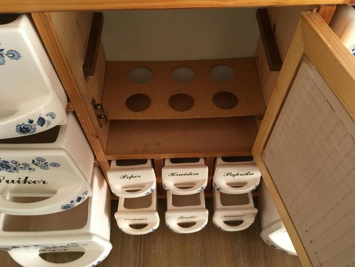 Kruidenrek Inbouw/Opbouw - Delfts Blauw, Huis en Inrichting, Keuken | Keukenbenodigdheden, Gebruikt, Ophalen