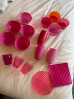 Teab bakjes, bekers, onderzetters roze handig voor camping, Ophalen, Overige materialen, Gebruikt, Overige typen