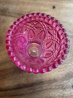 Roze theelichthouder boho hippy, Antiek en Kunst, Antiek | Kandelaars, Ophalen of Verzenden, Glas