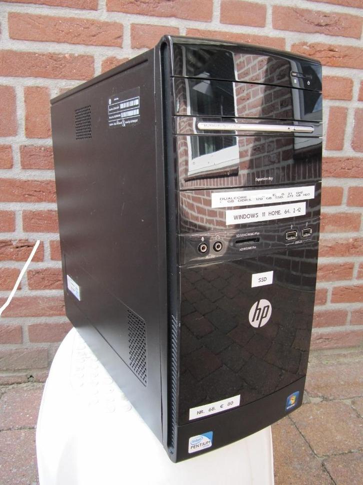 HP PC G5210.DualCore Intel core2duo e4500.2,2 Ghz,8Gb,ssd,HD, Computers en Software, Computerbehuizingen, Zo goed als nieuw, Ophalen of Verzenden