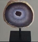 Decoratieve Agaat Geode op Sokkel – Eyecatcher Woondecoratie, Ophalen of Verzenden, Mineraal